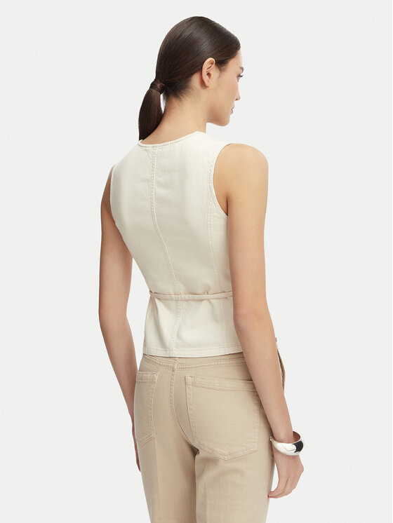 ONLY ONLY Top Silla 15374051 Crema Regular Fit