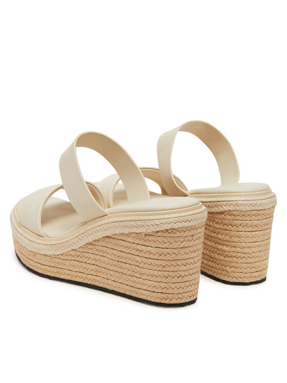 Calvin Klein Еспадрили Calvin Klein Wedge Sandal 50 - He HW0HW02375 Екрю