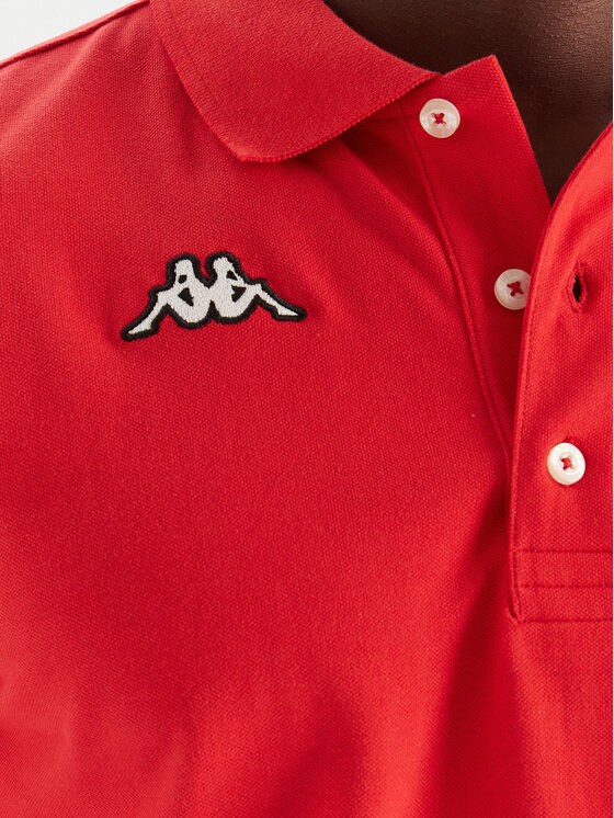Kappa Kappa Polo Logo Sharas Mss 302B3D0 Rojo Regular Fit