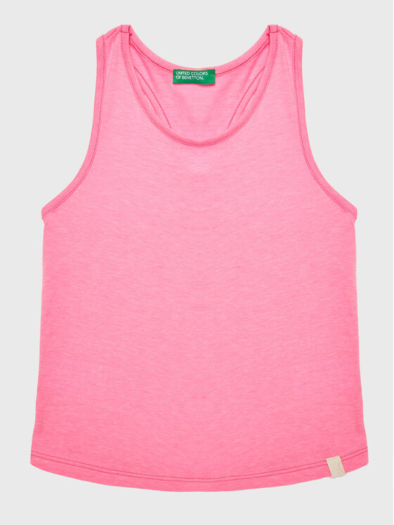 United Colors Of Benetton United Colors Of Benetton Marškinėliai 37YKGH00F Rožinė Regular Fit