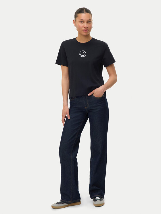 Vero Moda Vero Moda Футболка Sara 10311633 Чорний Regular Fit