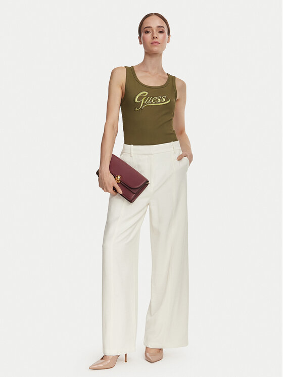 Guess Guess Top W6YP30 K4380 Caqui Slim Fit