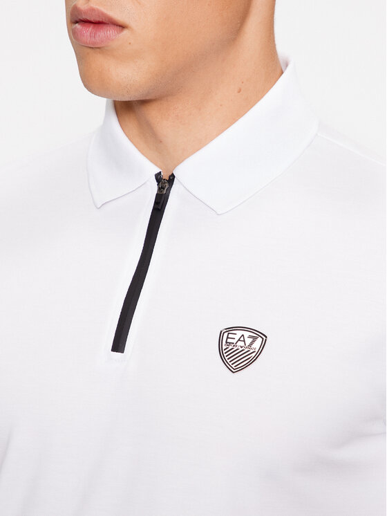EA7 Emporio Armani EA7 Emporio Armani Поло 8NPF13 PJRGZ 1100 Білий Regular Fit