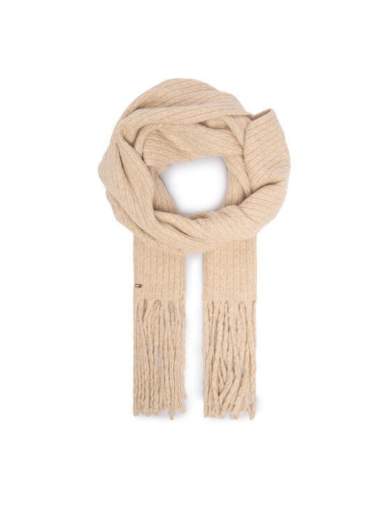 Tommy Hilfiger Šallīte Tommy Hilfiger Cable Enamel AW0AW17793 Bēšs
