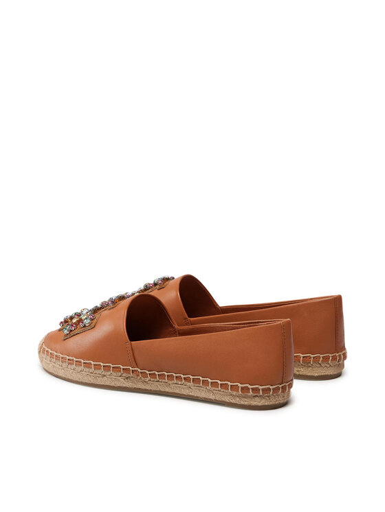 Tory Burch Espadryle Tory Burch Ines Embellished Espadrille 84239 Brązowy