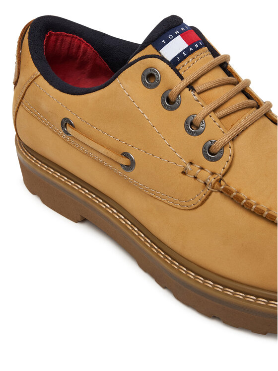 Tommy Jeans Nizki čevlji Tommy Jeans Archive '01 Boat Shoe EM0EM01703 Rumena
