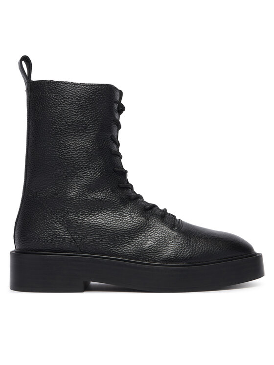 Calvin Klein Μποτίνια Calvin Klein Conc Welt Lace Up Boot Lth HW0HW03209 Μαύρο