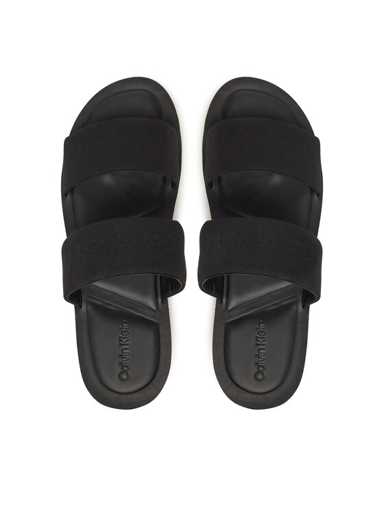 Calvin Klein Natikači Calvin Klein Double Strap Cv Logo HM0HM01801 Črna