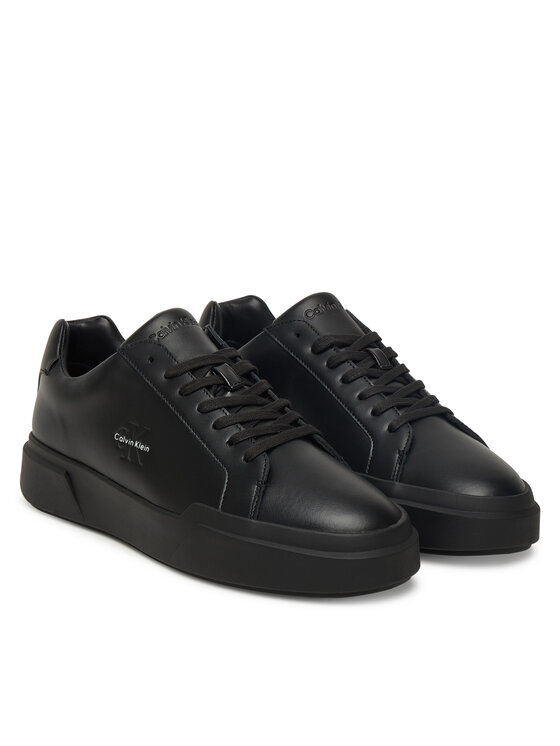 Calvin Klein Superge Calvin Klein Chunky Cupsole Laceup Lth YM0YM01344 Črna