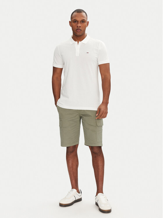 Tommy Jeans Tommy Jeans Polo DM0DM20676 Λευκό Slim Fit
