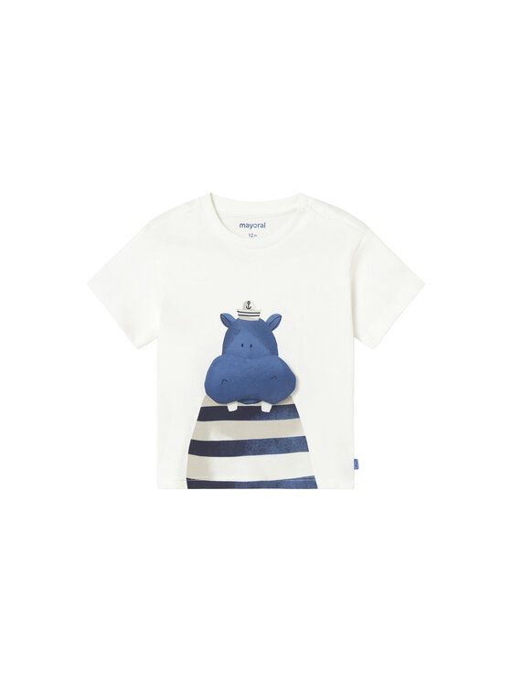 Mayoral Mayoral Camiseta 1011 Blanco Regular Fit