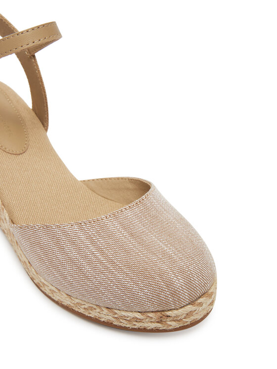 Tommy Hilfiger Espadrilles Tommy Hilfiger Chambray Mid Wedge Espad FW0FW08477 Bézs