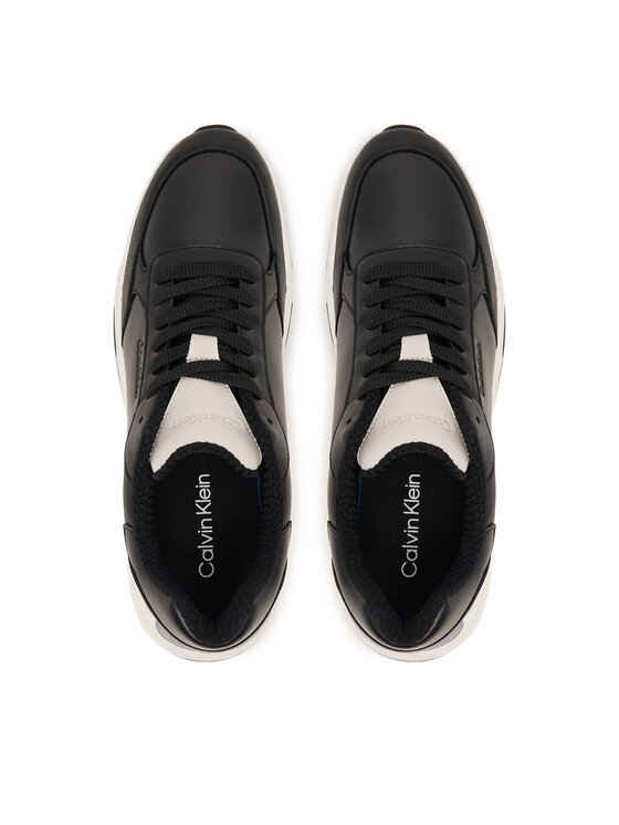 Calvin Klein Sneakersy Calvin Klein City Runner Laceup Lth Mix HM0HM02309 Čierna