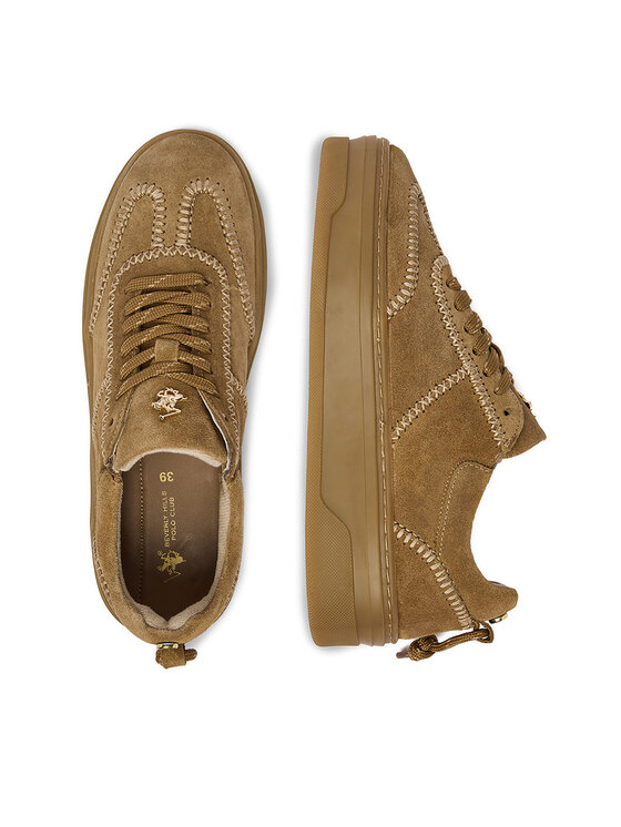 Beverly Hills Polo Club Sneakersy Beverly Hills Polo Club EO-WI16-MALMO-01 Beżowy ciemny