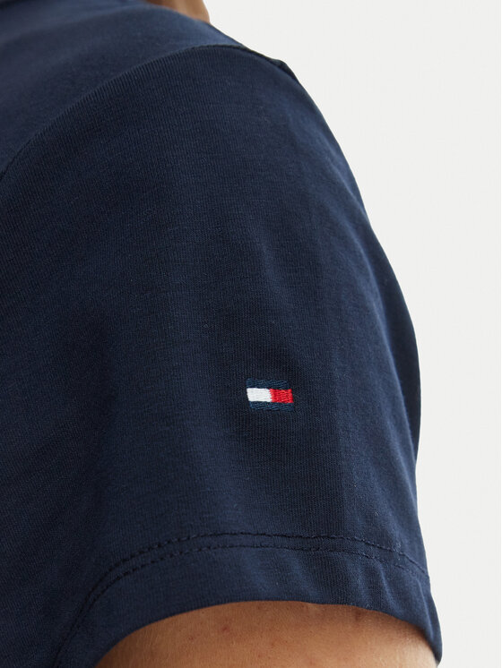 Tommy Hilfiger Tommy Hilfiger Camiseta WW0WW48710 Azul marino Slim Fit