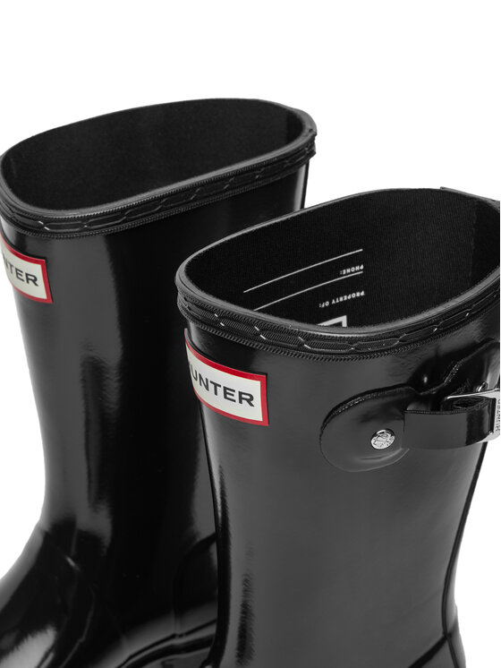 Hunter Гумові чоботи Hunter Orginal Kids Gloss JFT6000RGL Чорний