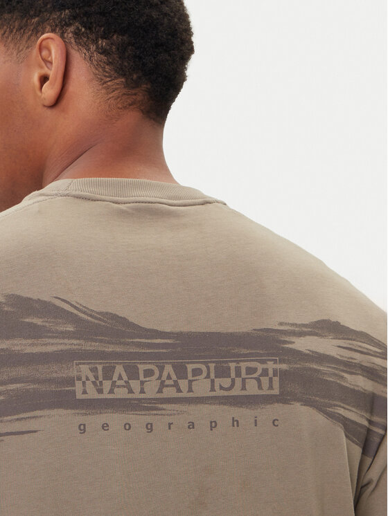 Napapijri Napapijri Camiseta S-Back Graphic NP0A88SU Beis Regular Fit