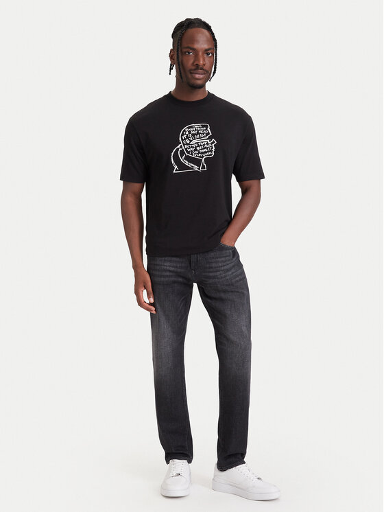 KARL LAGERFELD KARL LAGERFELD Camiseta 755151 564235 Negro Loose Fit