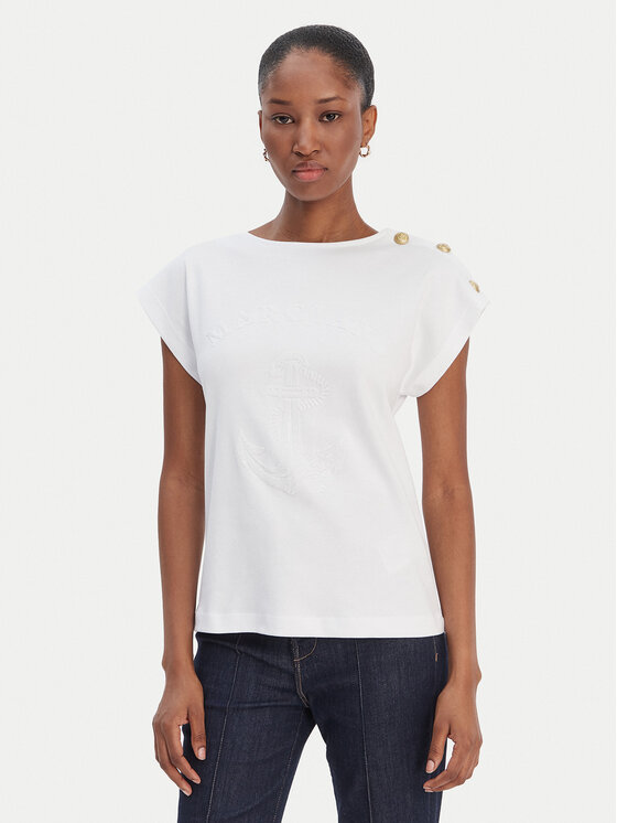 Marciano Guess Marciano Guess Camiseta 6RGI03 6362A Blanco Regular Fit