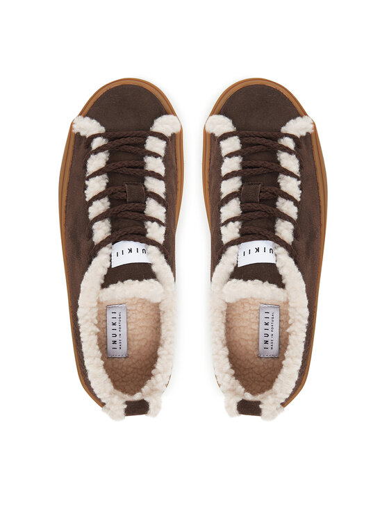 Inuikii Сникърси Inuikii Shearling Low 1001.001.0242 Кафяв