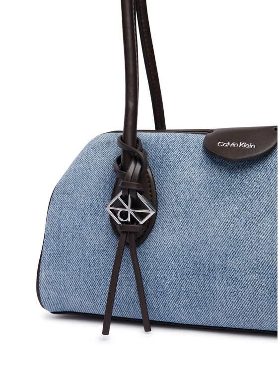 Calvin Klein Táska Calvin Klein Emblem Trio Denim Shoulder Bag LV04F3830G Kék