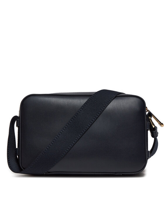 Tommy Hilfiger Дамска чанта Tommy Hilfiger Iconic Tommy Camera Bag Corp AW0AW16106 Тъмносин