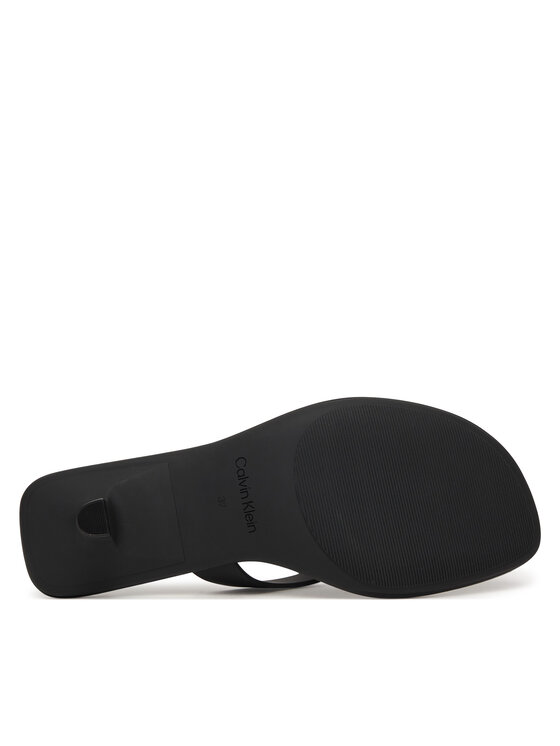 Calvin Klein Japonki Calvin Klein Flip Flop Kitten Heel Thong Tpu HW0HW02965 Czarny