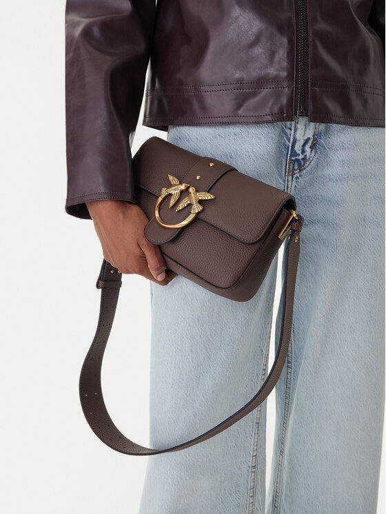 PINKO Kabelka PINKO Love One Mini Slouchy Fl Al 25-26 104340 A2OX Bordó