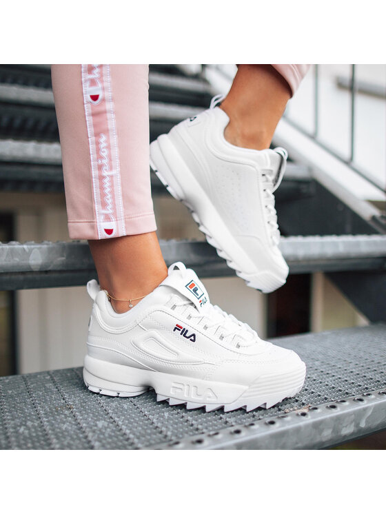 Fila Snīkeri Fila Disruptor Low Wmn 1010302.1FG Balts