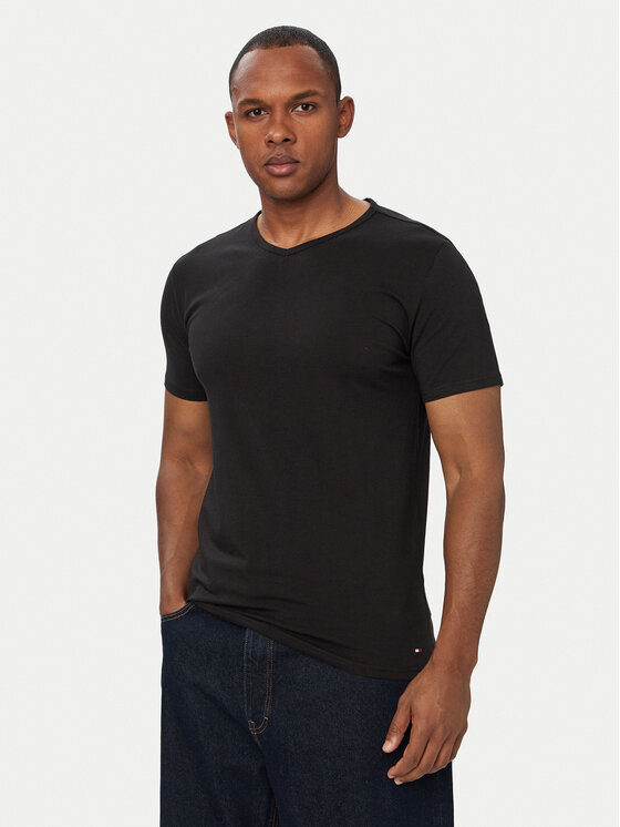 Tommy Hilfiger Tommy Hilfiger Conjunto de camisetas UM0UM03929 Negro Slim Fit