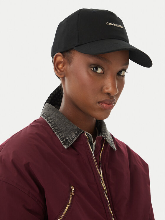 Calvin Klein Шапка с козирка Calvin Klein Cotton Twill W/ Hw Cap LV04F5072G Черен