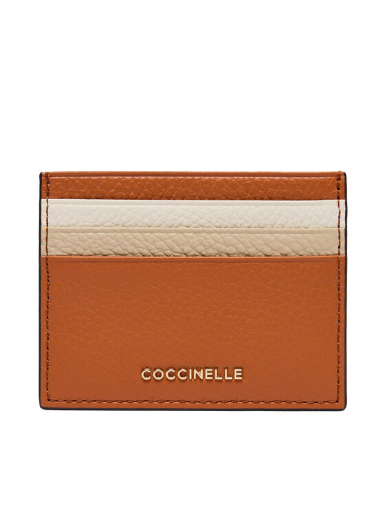 Coccinelle Etui na karty kredytowe Coccinelle M10 Metallic Tri Color E2 M10 12 95 01 Brązowy