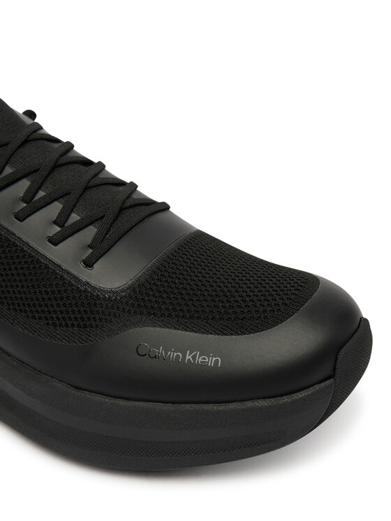 Calvin Klein Laisvalaikio batai Calvin Klein Chunky Runner Lace Up Sock Knit YM0YM01457 Juoda