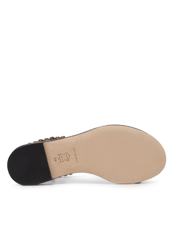 Tory Burch Sandály Tory Burch Capri Beaded Ankle Sandal 134975 Černá