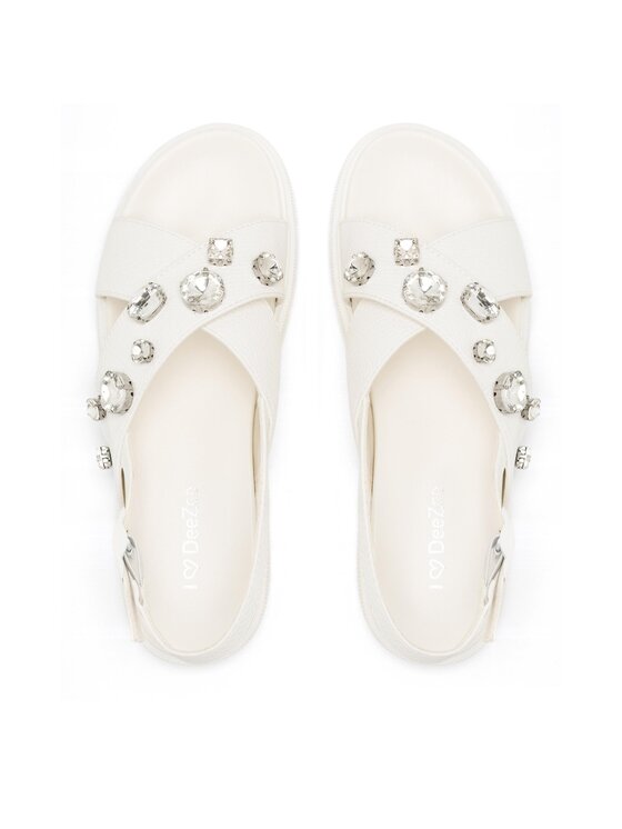 DeeZee Sandali DeeZee R-21R1 Bianco