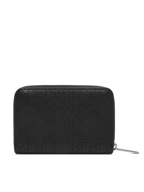 Calvin Klein Denarnica Calvin Klein Emblem Aop Perfor Sm Zip Around LV04F1152G Črna