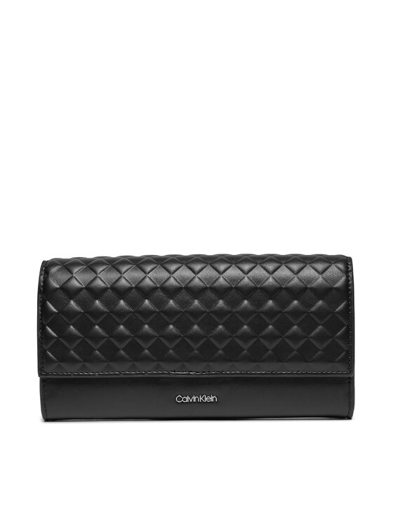 Peněženka Calvin Klein Calvin Mini Quilt Large Trifold K60K611895 Černá ...