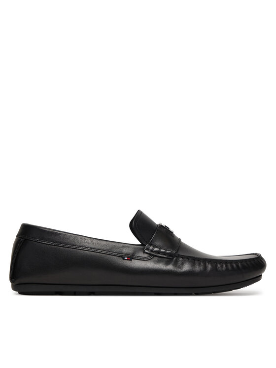Tommy Hilfiger Mokasinke Tommy Hilfiger Hardware Hilfiger Driver Shoe FM0FM05838 Crna