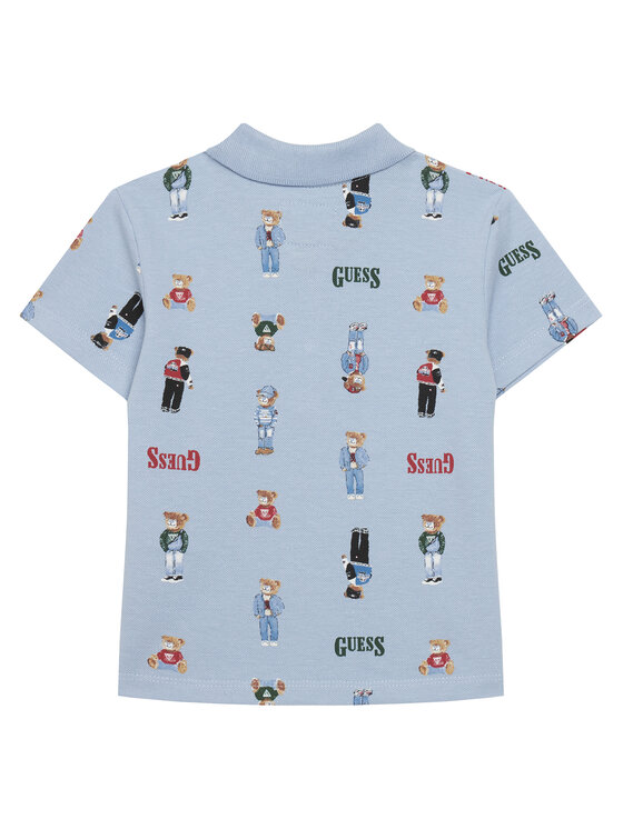 Guess Guess Polo N6RP01 KBV51 Celeste Regular Fit