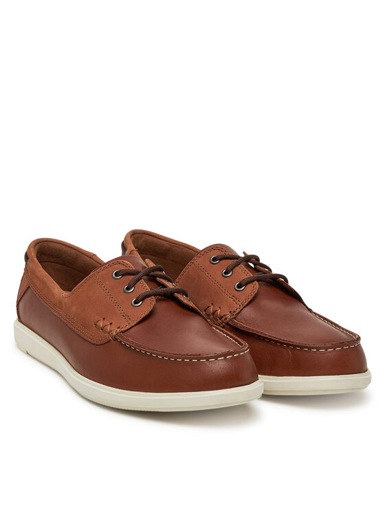 Clarks Мокасини Clarks Bratton Boat 26181273 Кафяв