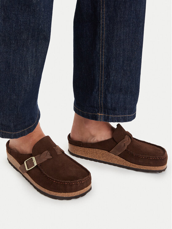 Birkenstock Klapki Birkenstock Buckley Braided 1031435 Brązowy