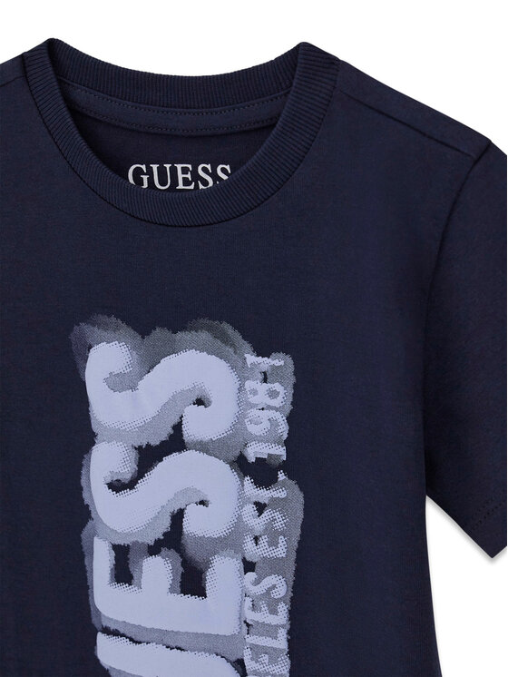 Guess Guess Camiseta N6RI11 K8HM4 Azul marino Regular Fit