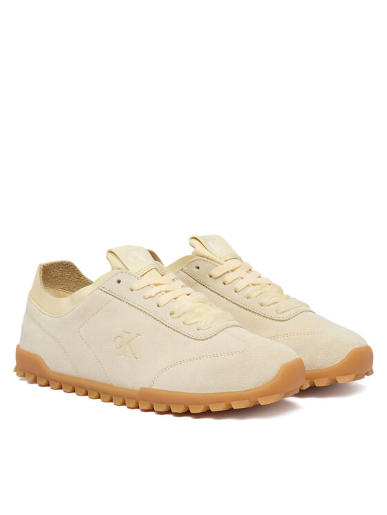 Calvin Klein Сникърси Calvin Klein Low Profile Run Mg Sue Db Laces HW0HW03150 Жълт