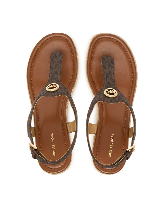 MICHAEL Michael Kors Еспадрильї MICHAEL Michael Kors Val Thong Wedge 40S6VAMS1B Коричневий