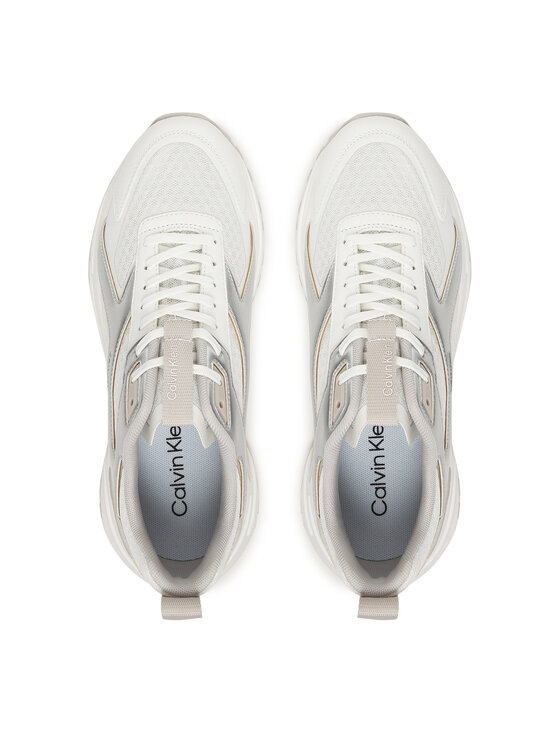 Calvin Klein Сникърси Calvin Klein Hike Run Ckstripe Mesh Met HW0HW03140 Бял