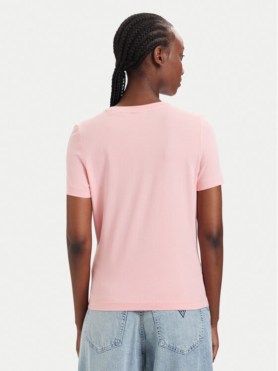 Guess Guess Camiseta V6RI07 J1314 Rosa claro Regular Fit