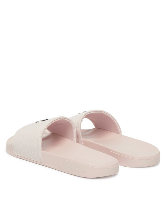 Calvin Klein Natikači Calvin Klein Ess Slide Canvas Hdw HW0HW02960 Bež