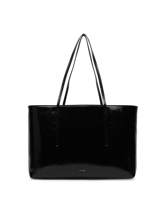 Calvin Klein Τσάντα Calvin Klein Foil Logo Glossy LV04F3537G Μαύρο