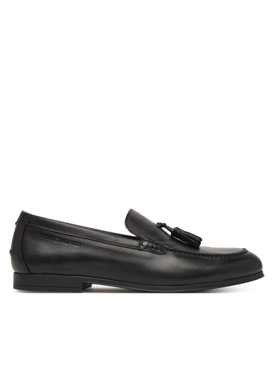 Tommy Hilfiger Loaferice Tommy Hilfiger Flex Hilfiger Lth Tassel Loafer FM0FM05891 Crna