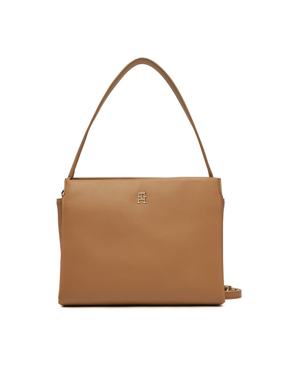 Tommy Hilfiger Torebka Tommy Hilfiger Th Legacy Med Satchel AW0AW17173 Brązowy
